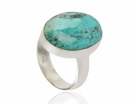 Silver Ring Turquoise Nepal