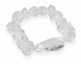 Bracelet Herkimer & Rock Crystal 