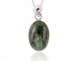 Silver Pendant Ruby Zoisite - more sizess