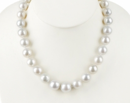 Pearl necklece WHITE SWAN - South Sea Pearls 12 -15 mm