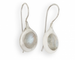 Silver Earrings LISA - Moonstone, Lapis & Amethyst