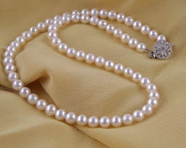 Pearl Necklace & Bracelet Silver Star