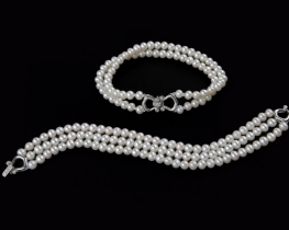 Pearl Bracelet Miramar 5 mm 3-row