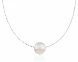 Silver Pearl Necklace EVITA OM