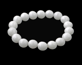 Elastic Bracelet White Onyx