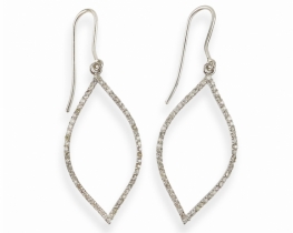 White Gold Earrings VENUS with Diamonds