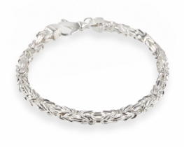 Silver Necklace & Bracelet Royal Knitting Byzantium