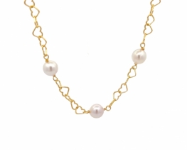 Pearl Necklace Valentine with Akoya Sea pearls