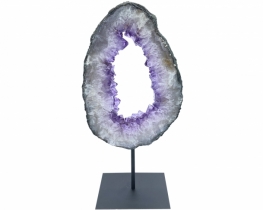 Amethyst Geode Cutout 18.5 x 38 cm