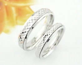 Silver Ring Diamond HUG - women's and men's