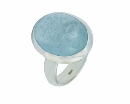 Aquamarine Silver Ring Aquarius