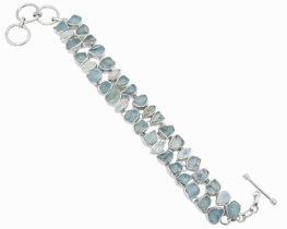 Silver Bracelet BLUE TOPAZ