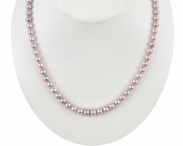 Pearl Necklace Miramar Purple 6 mm
