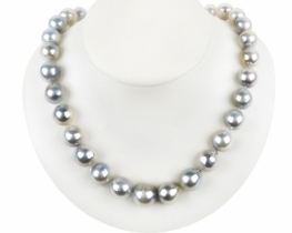 Pearl Necklace SILVER SHINE 15 mm