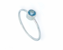 Silver ring NEO - Blue Topaz, Opal & Tourmaline