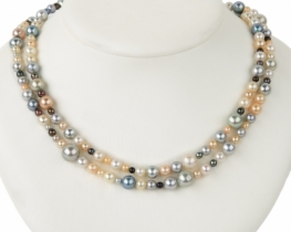 Akoya Pearl Necklace Chanel 3 - 9 mm - Vintage 