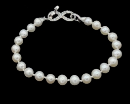 Pearl Bracelet Infinity Polaris 6 & 8 mm