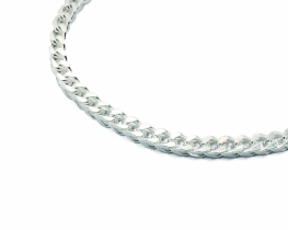 Silver Men's Bracelet Franco