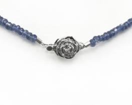 Kyanite Necklace 6 mm - Silver