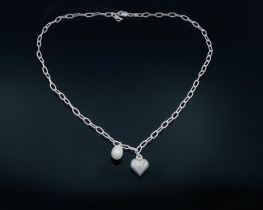 Silver Necklace AMOR