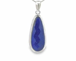 Silver Pendant Lapis Lazuli Marine