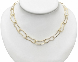 Silver Necklace LiLou - Silver & Gold Vermeil