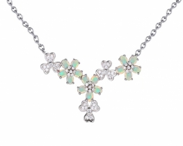Opal Necklace Jardin de Fleur