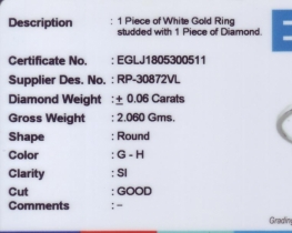 Diamond Ring AMOR - yellow or white gold