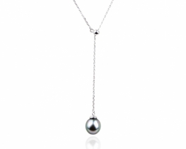 Silver Necklace TAHIA with Tahiti Pearl