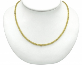 Yellow Sapphire Necklace 3.5 mm