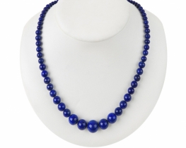 Lapis lazuli Necklace Marine Blue Silver & Gold