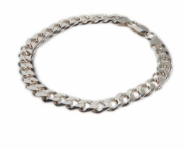 Silver Men's Bracelet Curb 2.2 mm - 22 cm