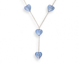 Silver Necklace EROS Blue