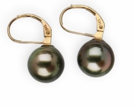 Tahiti pearl earrings