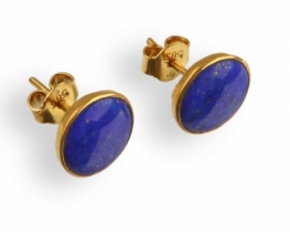 Gold Earrings Lapis Lazuli ROYAL MARINE 