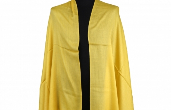 Pure CASHMERE SCARF - Yellow