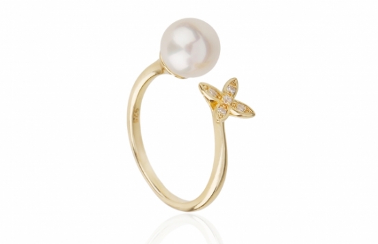 Pearl Ring Amor - Gold Vermeil