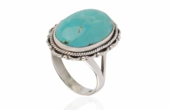 Silver Ring Turquoise Tibet