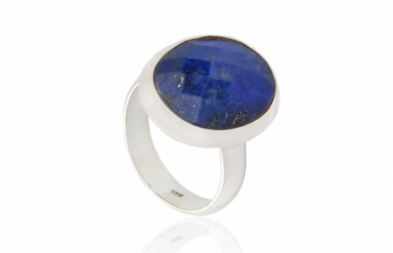 Silver Ring Lapis Lazuli Bohemian
