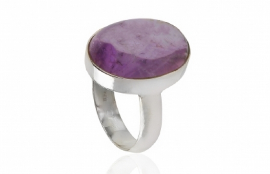 Silver Ring Amethyst Andros