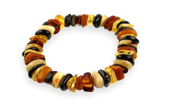 Colorful Amber Bracelet 20 x 5 mm