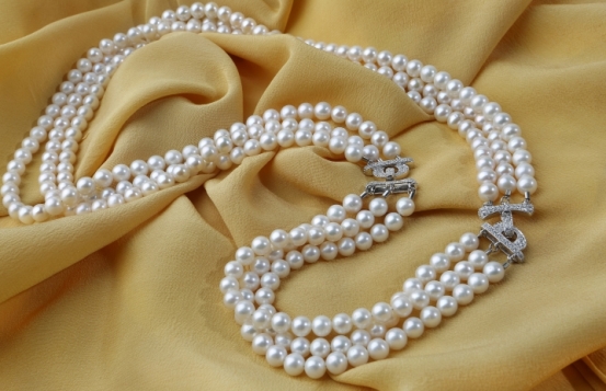 Pearl Necklace and Bracelet Miramar 8 mm - Set