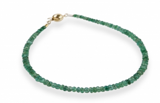 Emerald Bracelet Zambezi - Gold Clasp