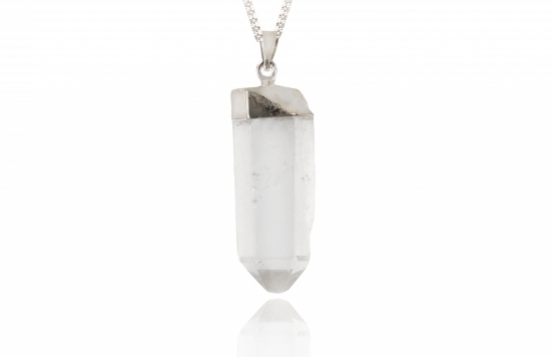 Pendant Rock Crystal Point on cord