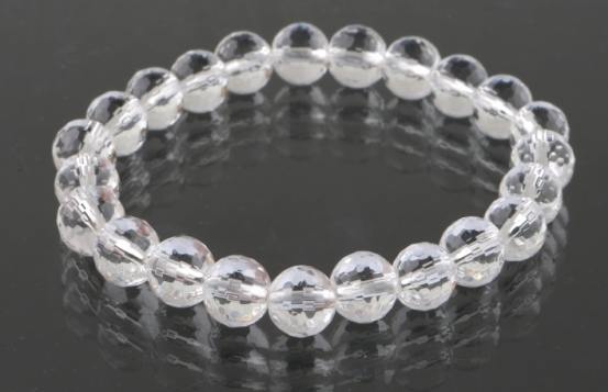 Elastic Bracelet Rock Crystal 8 -12 mm