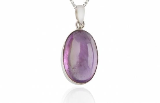 Amethyst Silver Pendant - more sizes