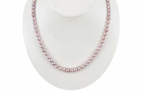 Pearl Necklace Miramar Purple 6 mm