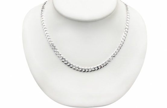 Silver Necklace CURB 1.4 mm - 60 cm