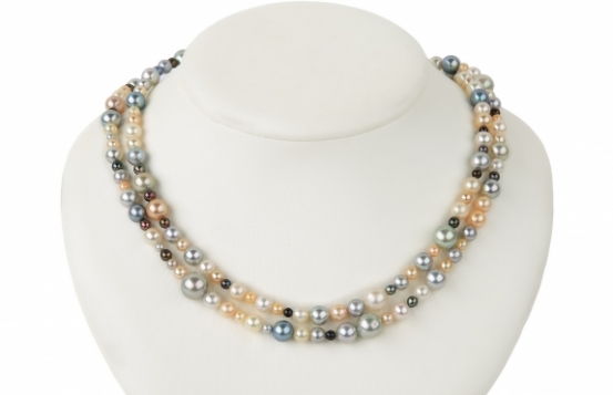 Akoya Pearl Necklace Chanel 3 - 9 mm - Vintage 