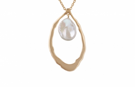 Pearl Necklace - Pendant NICOLLE Gold